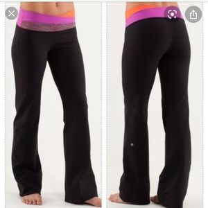 Lululemon black bootcut yoga pants